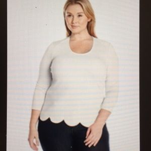 Melissa McCarthy Seven7 Skimmer Top